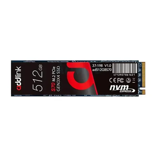 حافظه SSD اینترنال SSD اینترنال 512 گیگابایت Addlink مدل S70 lite NVMe M 2
