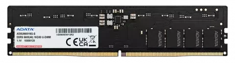 حافظه رم دسکتاپ 16 گیگابایت Adata مدل AD5U560016G-S DDR5 5600MHz CL46‌