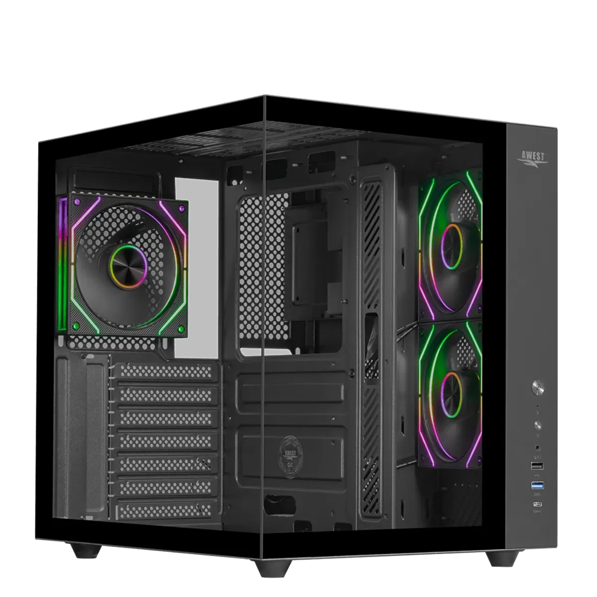 کیس کامپیوتر اوست مدل AWEST AQ-15-B