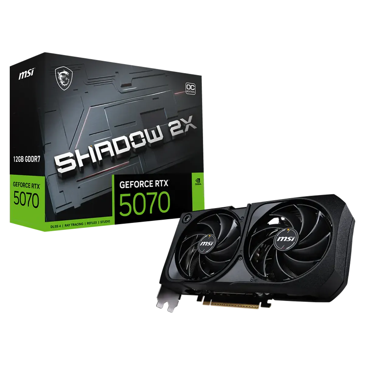 کارت گرافیک ام اس آی مدل GeForce RTX 5070 SHADOW 2X OC 12GB