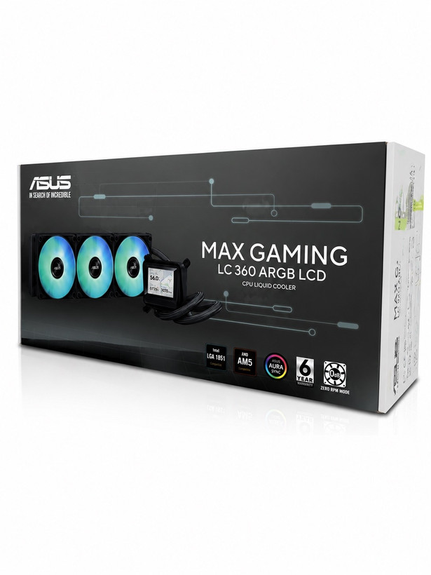 خنک کننده پردازنده ایسوس مدل Max gaming LC 360 ARGB LCD