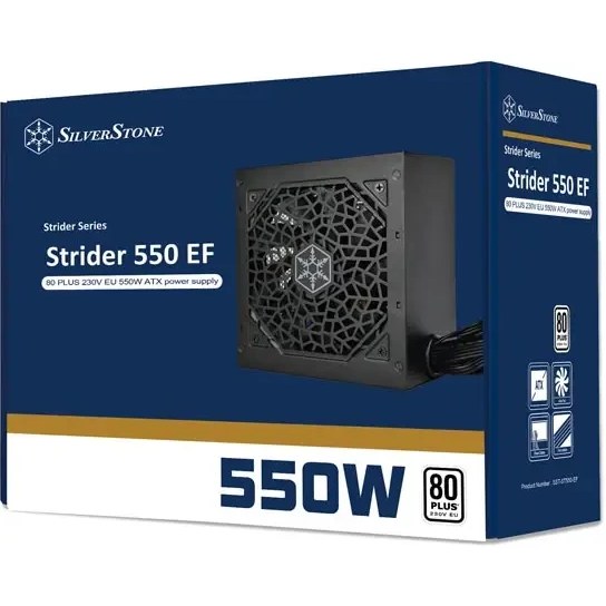 منبع تغذیه سیلور استون مدل Strider 550 EF