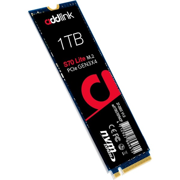 حافظه SSD اینترنال SSD اینترنال 1 ترابایت Addlink مدل S70 lite NVMe M 2