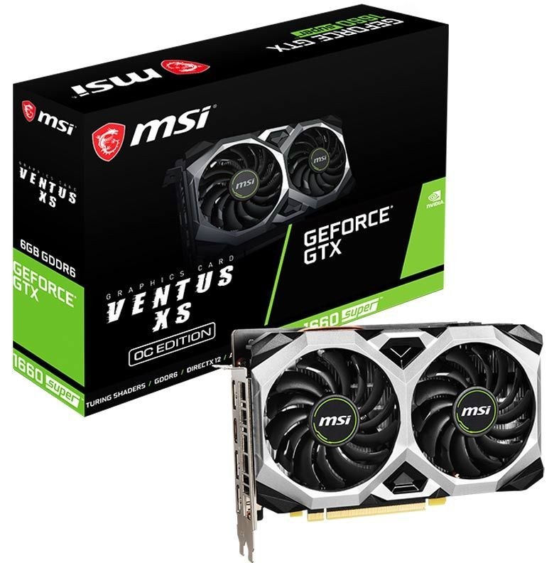 کارت گرافیک استوک Geforce GTX 1660 super 6gb msi ventus xs oc