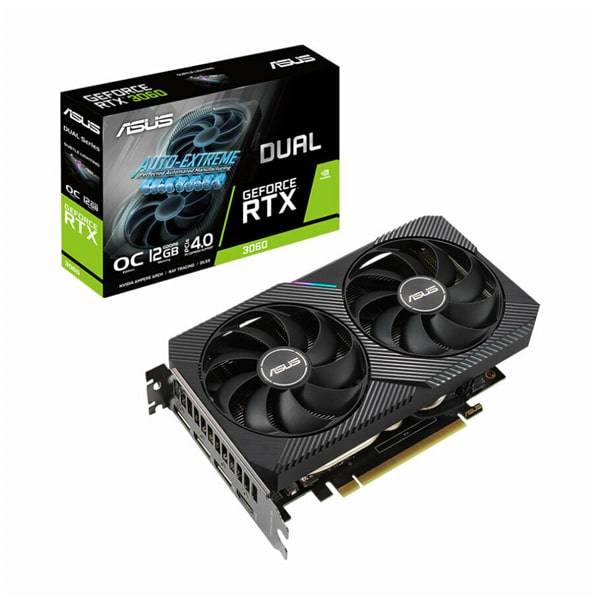 کارت گرافیک استوک Geforce RTX 3060 12gb asus dual oc v2